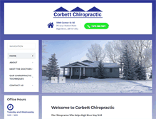 Tablet Screenshot of corbettchiropractic.com